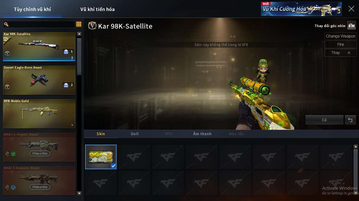 shop acc cf uy tin gia re